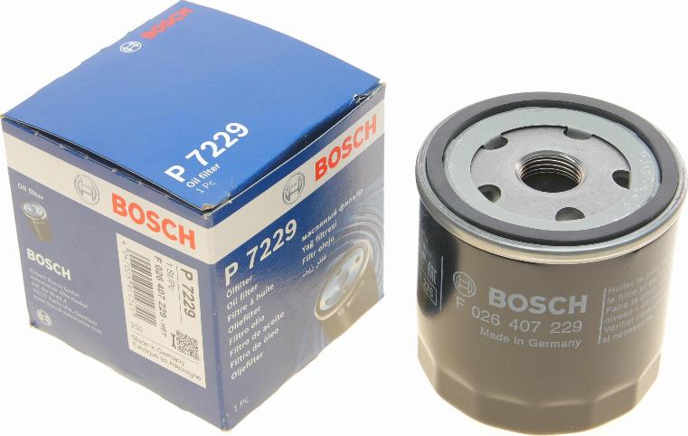 BOSCH F 026 407 229 - Масляный фильтр autospares.lv