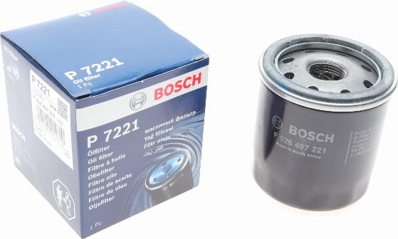 BOSCH F 026 407 221 - Масляный фильтр autospares.lv