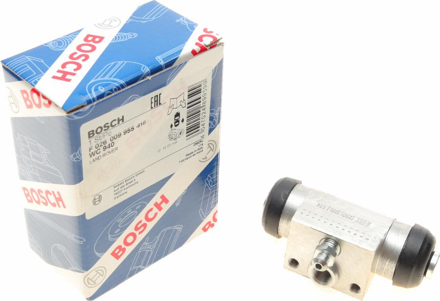 BOSCH F 026 009 955 - Колесный тормозной цилиндр autospares.lv