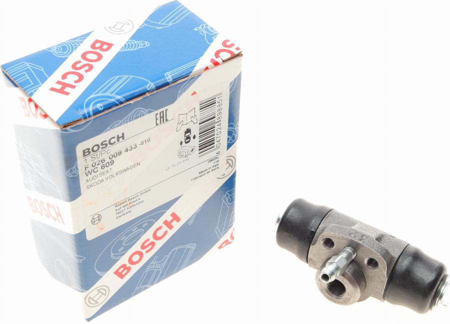 BOSCH F 026 009 433 - Колесный тормозной цилиндр autospares.lv