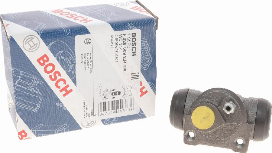 BOSCH F 026 009 234 - Колесный тормозной цилиндр autospares.lv