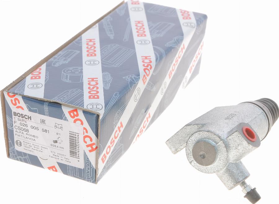 BOSCH F 026 005 581 - Рабочий цилиндр, система сцепления autospares.lv