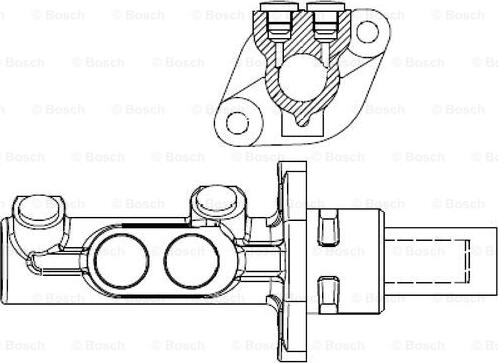 BOSCH F 026 003 943 - Главный тормозной цилиндр autospares.lv