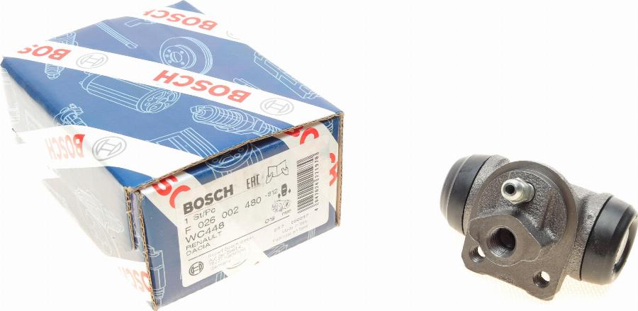 BOSCH F 026 002 480 - Колесный тормозной цилиндр autospares.lv