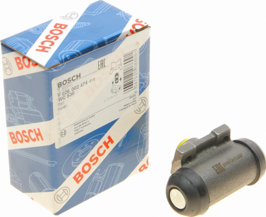 BOSCH F 026 002 474 - Колесный тормозной цилиндр autospares.lv