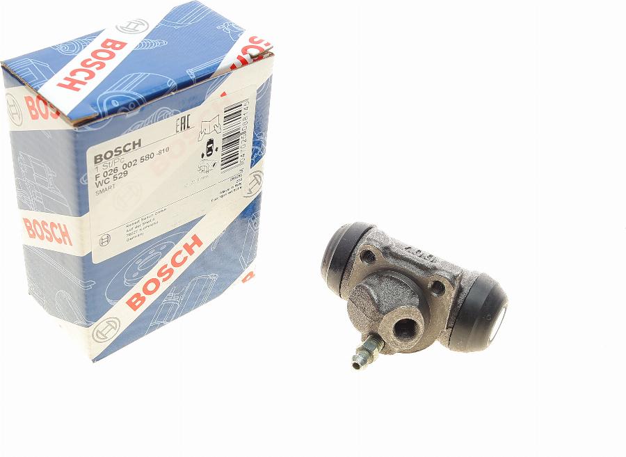 BOSCH F 026 002 580 - Колесный тормозной цилиндр autospares.lv