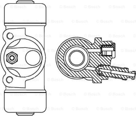 BOSCH F 026 002 348 - Колесный тормозной цилиндр autospares.lv