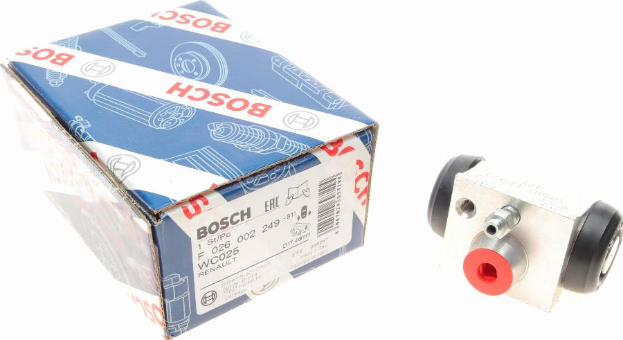 BOSCH F 026 002 249 - Колесный тормозной цилиндр autospares.lv