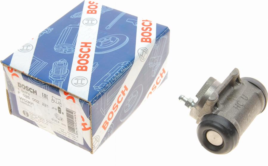 BOSCH F 026 002 221 - Колесный тормозной цилиндр autospares.lv