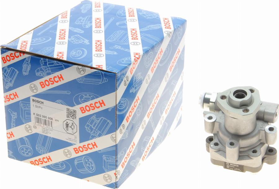 BOSCH K S02 000 008 - Гидравлический насос, рулевое управление, ГУР autospares.lv