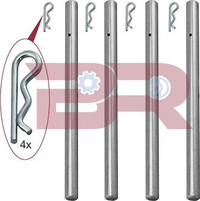 BOTTO RICAMBI BRFR1757 - Ремкомплект, тормозной суппорт autospares.lv