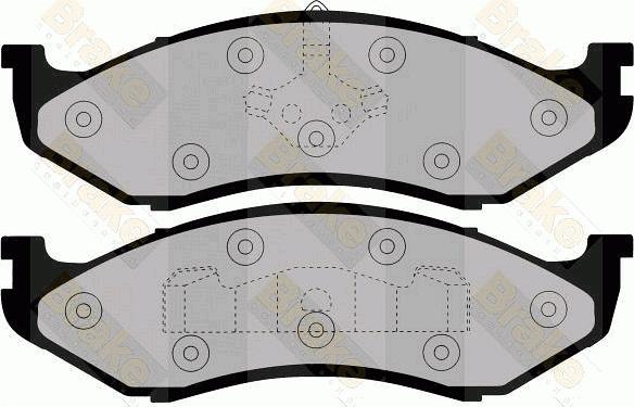 Brake Engineering PA992 - Тормозные колодки, дисковые, комплект autospares.lv