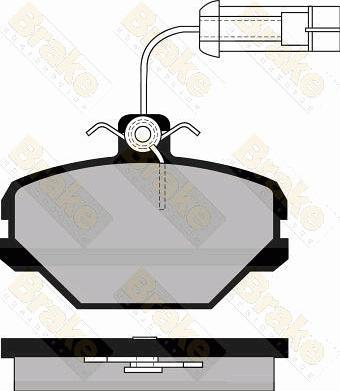 Brake Engineering PA495 - Тормозные колодки, дисковые, комплект autospares.lv
