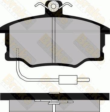 Brake Engineering PA498 - Тормозные колодки, дисковые, комплект autospares.lv