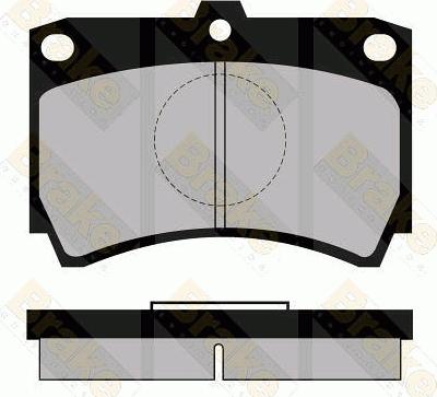 Brake Engineering PA469 - Тормозные колодки, дисковые, комплект autospares.lv