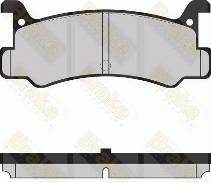 Brake Engineering PA460 - Тормозные колодки, дисковые, комплект autospares.lv