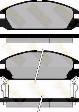Brake Engineering PA463 - Тормозные колодки, дисковые, комплект autospares.lv