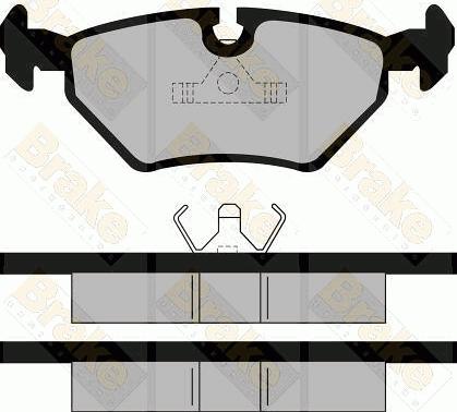 Brake Engineering PA484 - Тормозные колодки, дисковые, комплект autospares.lv