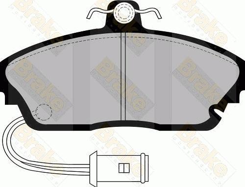 Brake Engineering PA488 - Тормозные колодки, дисковые, комплект autospares.lv