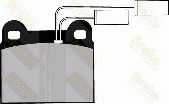 Brake Engineering PA425 - Тормозные колодки, дисковые, комплект autospares.lv