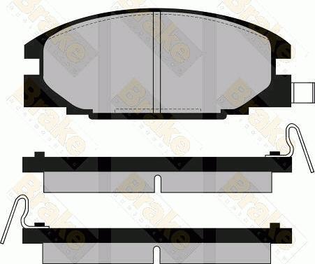 Brake Engineering PA549 - Тормозные колодки, дисковые, комплект autospares.lv