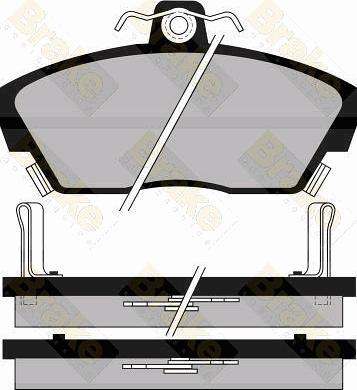 Brake Engineering PA539 - Тормозные колодки, дисковые, комплект autospares.lv