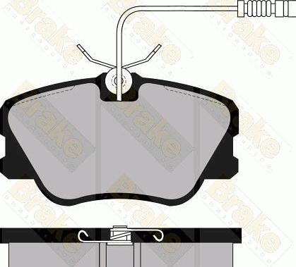 Brake Engineering PA532 - Тормозные колодки, дисковые, комплект autospares.lv