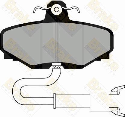 Remsa 304 12 - Тормозные колодки, дисковые, комплект autospares.lv