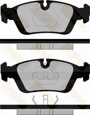 Brake Engineering PA602 - Тормозные колодки, дисковые, комплект autospares.lv