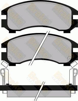 Brake Engineering PA618 - Тормозные колодки, дисковые, комплект autospares.lv