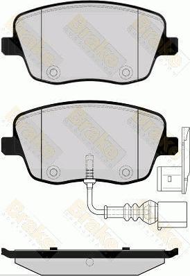 Brake Engineering PA1499 - Тормозные колодки, дисковые, комплект autospares.lv