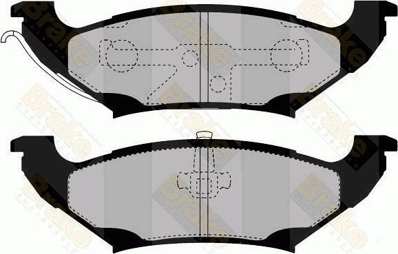 Brake Engineering PA1446 - Тормозные колодки, дисковые, комплект autospares.lv