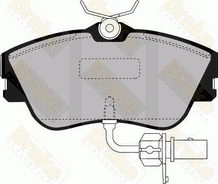 Brake Engineering PA1455 - Тормозные колодки, дисковые, комплект autospares.lv
