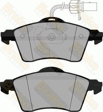 Brake Engineering PA1464 - Тормозные колодки, дисковые, комплект autospares.lv