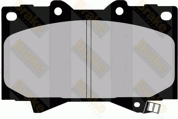 Brake Engineering PA1409 - Тормозные колодки, дисковые, комплект autospares.lv