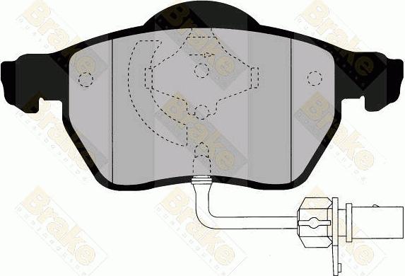 Brake Engineering PA1485 - Тормозные колодки, дисковые, комплект autospares.lv