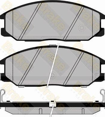 Brake Engineering PA1488 - Тормозные колодки, дисковые, комплект autospares.lv