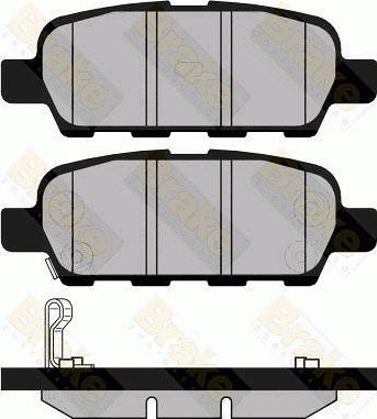 Brake Engineering PA1432 - Тормозные колодки, дисковые, комплект autospares.lv