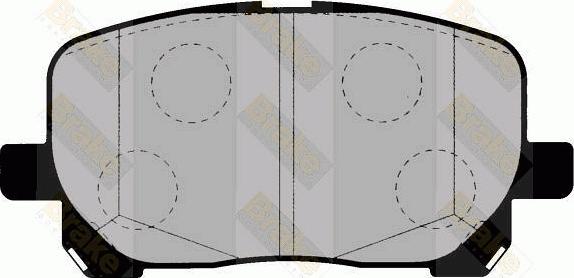 Brake Engineering PA1422 - Тормозные колодки, дисковые, комплект autospares.lv