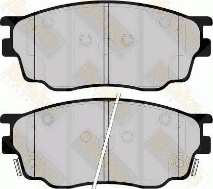 Brake Engineering PA1427 - Тормозные колодки, дисковые, комплект autospares.lv