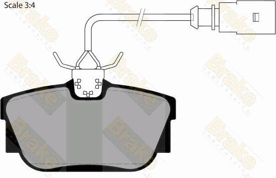 Brake Engineering PA1470 - Тормозные колодки, дисковые, комплект autospares.lv