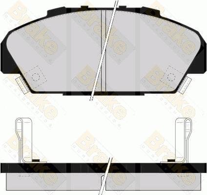 Brake Engineering PA1531 - Тормозные колодки, дисковые, комплект autospares.lv