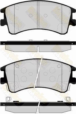 Brake Engineering PA1537 - Тормозные колодки, дисковые, комплект autospares.lv