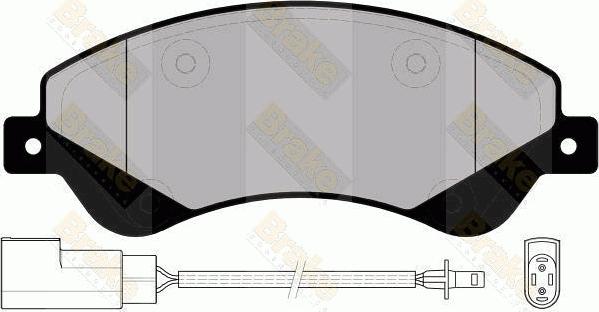 Brake Engineering PA1699 - Тормозные колодки, дисковые, комплект autospares.lv