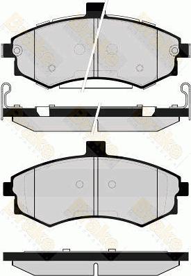 Brake Engineering PA1656 - Тормозные колодки, дисковые, комплект autospares.lv