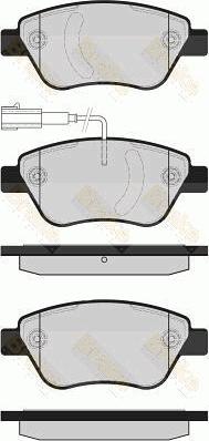 Brake Engineering PA1604 - Тормозные колодки, дисковые, комплект autospares.lv