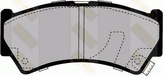 Brake Engineering PA1610 - Тормозные колодки, дисковые, комплект autospares.lv