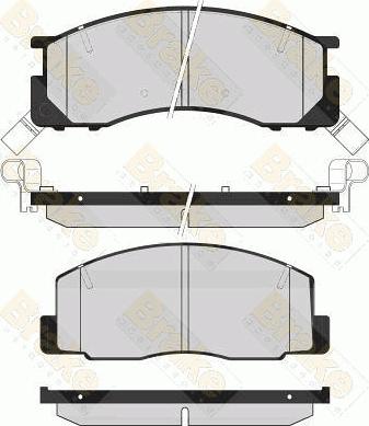 Brake Engineering PA1617 - Тормозные колодки, дисковые, комплект autospares.lv