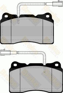 Brake Engineering PA1684 - Тормозные колодки, дисковые, комплект autospares.lv