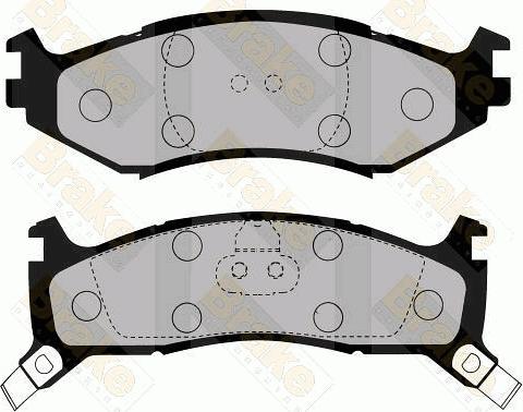 Brake Engineering PA1625 - Тормозные колодки, дисковые, комплект autospares.lv